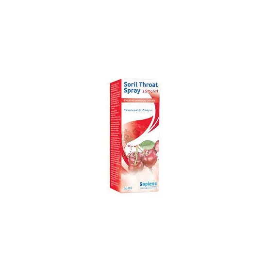 s3 SORIL THROAT SPRAY 1.5MG/ML CHERRY - Image 1