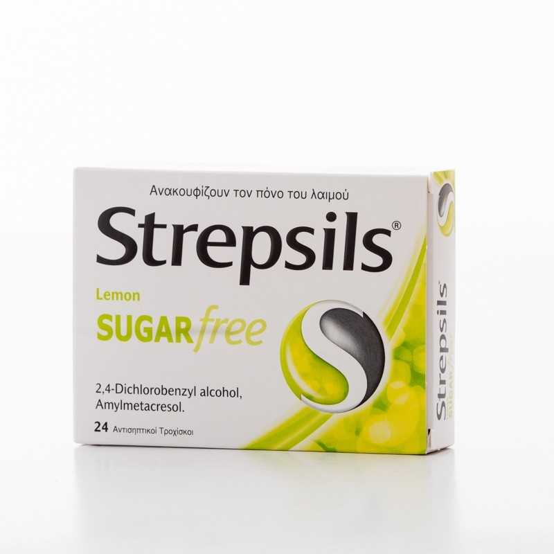 strepsils-s-f-lemon-24-s Strepsils Lemon Sugar Free Lozenges (24-pack) - Image 1