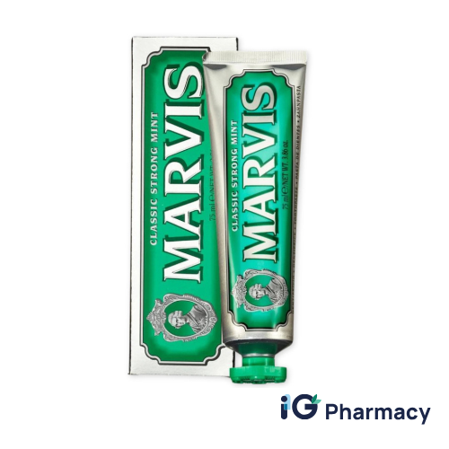 Untitled design (49) Marvis Classic Strong Mint Toothpaste - Image 1
