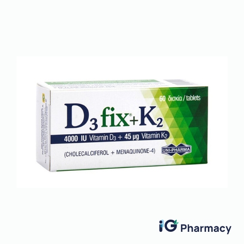 Your paragraph text - 2025-10-22T094604.845 D3 Fix 4000 IU + K2 45 μg (60 Tablets) - Image 1