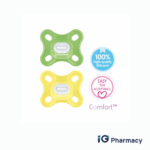 MAM Comfort Pacifier 0–3 Months (Green & Yellow)