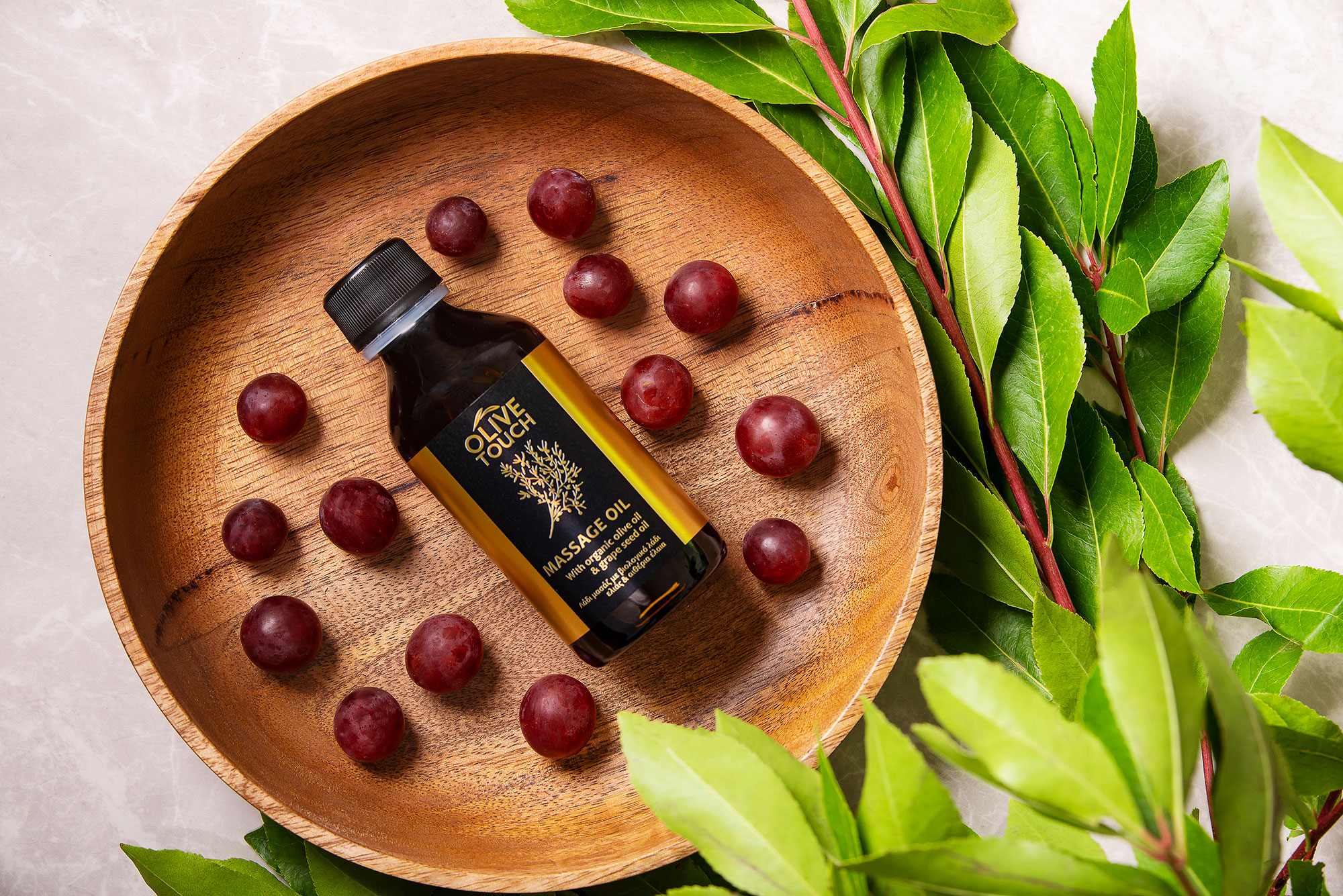 Olive-OIL-massage-oil-2.jpg Λάδι Μασαζ MASSAGE OIL με βιολογικό Λάδι Ελιάς και λάδι Σταφυλιού 100ml - Image 1