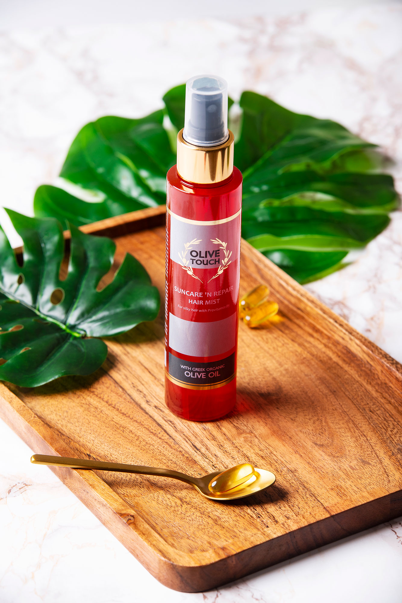 Olive-touch-suncare-hair-mist-1.jpg Αντηλιακό Σπρέυ Μαλλιών SUNCARE N REPAIR HAIR MIST 125ml - Image 1