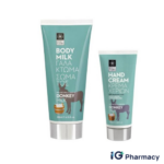 Bodyfarm Donkey Milk Body Milk 200ml & Hand Cream 100ml Gift Set