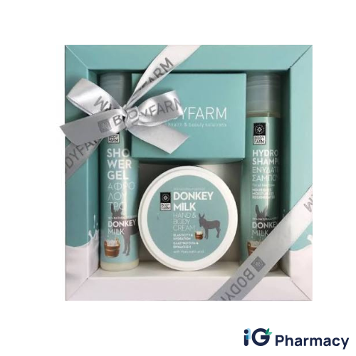 Untitled design - 2026-07-15T121135.098 Donkey Milk Mini Gift Set (Shampoo, Shower Gel & Hand & Body Cream) - Image 1