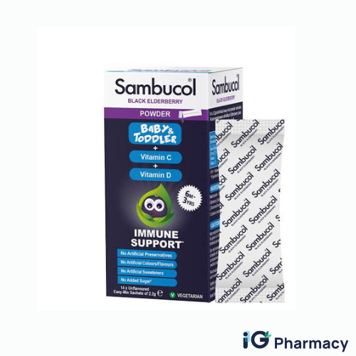 Your paragraph text - 2026-07-20T150125.330 Sambucol Baby & Toddler Powder – 14 Sachets - Image 1