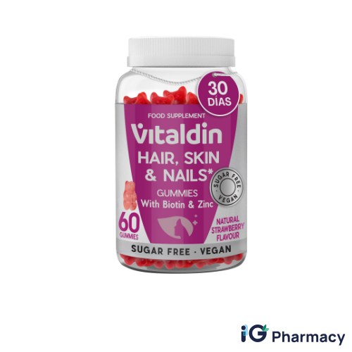 Untitled design - 2026-08-13T151127.634 Vitaldin Hair, Skin & Nails Gummies with Biotin and Zinc - Image 1