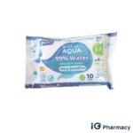 Salustar Natur Aqua Baby Wipes – 10 Wipes