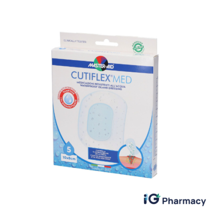 Master-Aid Cutiflex MED Waterproof Sterile Dressing 10cm x 8cm – 5 Pieces