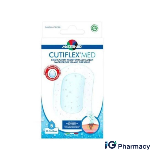 Untitled design - 2026-08-14T095945.621 Master-Aid Cutiflex MED Waterproof Sterile Dressing 10.5cm x 15cm – 5 Pieces - Image 1