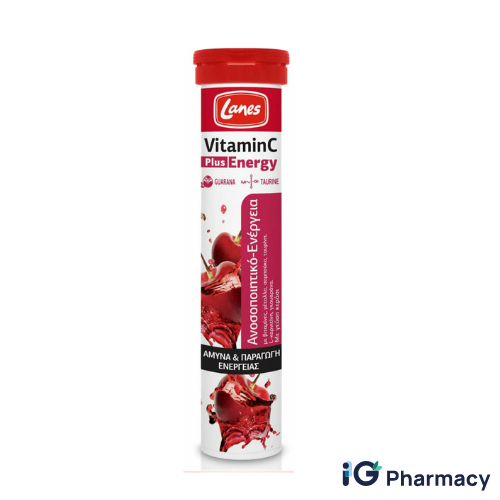 Untitled design - 2026-08-14T121200.876 Lanes Vitamin C Plus Energy – 20 Effervescent Tablets - Image 1