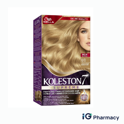 Your paragraph text - 2026-08-12T115252.751 Wella Koleston Permanent Hair Color Cream 8/0 Light Blonde - Image 1